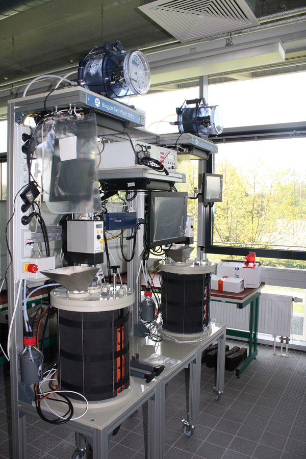 Biogasanlage im Labor der Hochschule Magdeburg Stendal