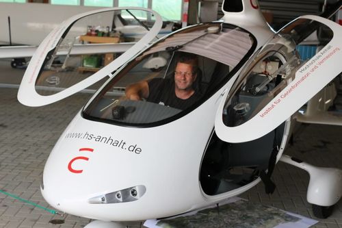Foto Gyrocopter der Hochschule Anhalt