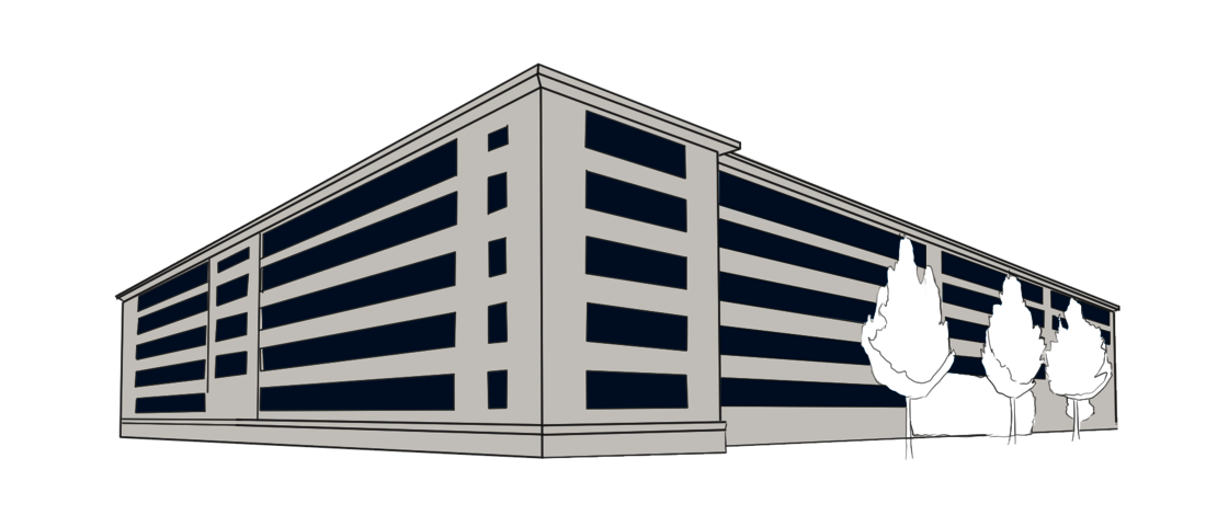 Grafik Hochschule Merseburg blau grau