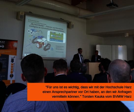 Vortrag Thomas Lohr Hochschule Harz Torsten Kauka BVMW Wirtschaft trifft Wissenschaft 2019 IHK Halle-Dessau Handwerkskammer KAT-Netzwerk Rückblick